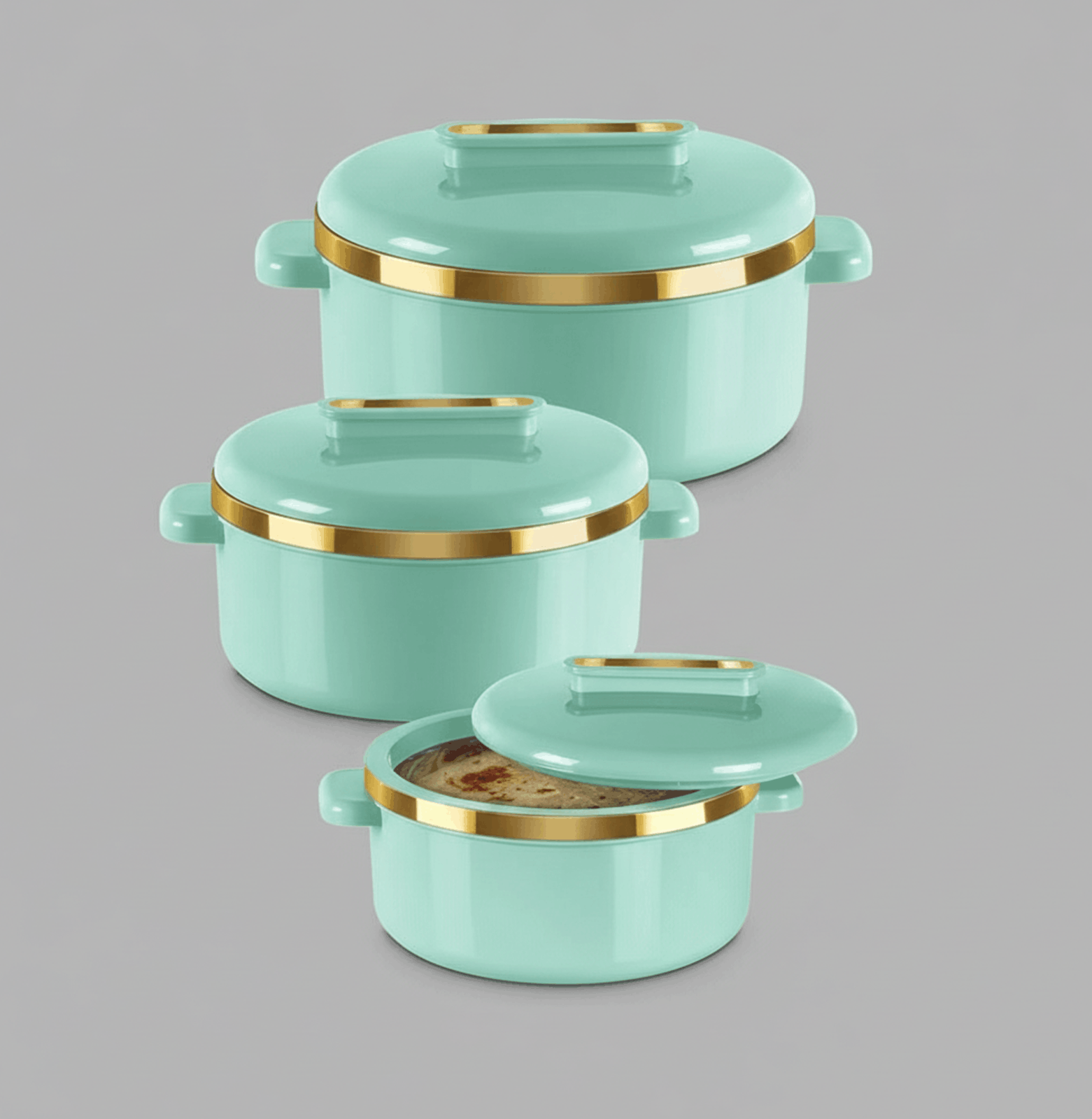 STAINLESS STEEL VACUUM FLASK SET